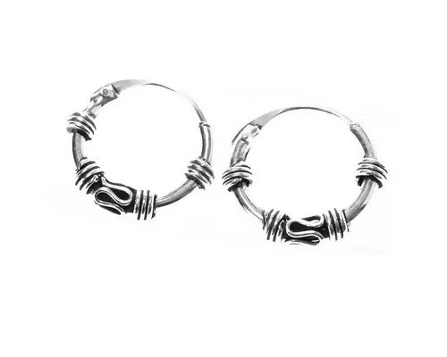 NKlaus Paar Creolen Paar 925 Sterling Silber Keltische Celtic Bali Kle