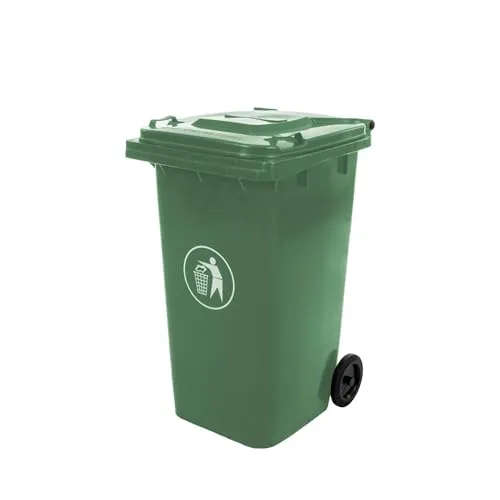 Kondela Mülltonne 240l - Grüne Abfalltonne - Gartenabfallbehälter für Grünabfälle oder Glas | EN 840, Deckel & Rollen | HDPE, UV-beständig, langlebig & wetterfest | MULLTONNE