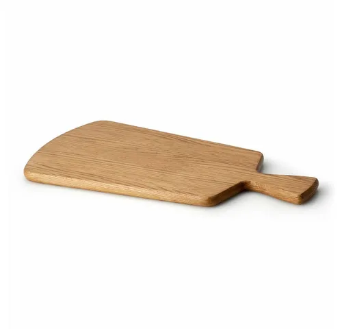 Continenta Eichenholz Schneidebrett mit Griff 41.5x22.5cm - Hochwertiges Schneidebrett aus Eichenholz, ideal zum Schneiden und Servieren, langlebig und stabil für jede Küche.