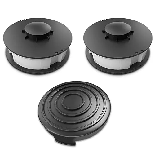 Produktbild Ersatz Spulen 2X Rasentrimmerspulen mit Haube Spulendeckel, passend für Einhell Rasentrimmer RTV 400, RTV 550, RTV 550/1