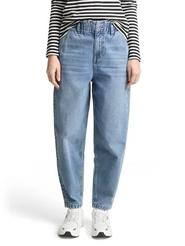 TOM TAILOR Denim TTADEA Barrel Jeans - Moderne TTADEA Barrel Jeans im Five-Pocket-Style mit hohem Bund für einen bequemen Sitz. Ideal für Freizeit und besondere Anlässe. Pflegeleicht aus atmungsaktiver Baumwolle.