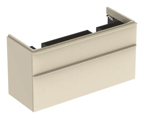 Geberit Waschtischunterschrank „Smyle“ sand-grau hochglänzend
