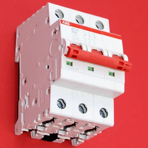 ABB Hauptlasttrennschalter 50 Ampere, rot SD203/50 von ABB