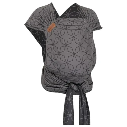 Hoppediz Babytrage Hop-Tye Advanced - Halfbuckle für Neugeborene - Babytragen für 2,5 - 20 kg, bietet hervorragende Unterstützung und ein kuscheliges Tragegefühl, erfüllt höchste Sicherheitsstandards für sorgenfreies Tragen.
