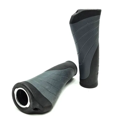 Velo Lenkergriffe ergonomische Form Comfort D3 schwarz/grau 135mm Fahrradgriffe