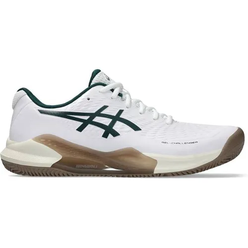 Asics Gel Challenger 14 Tennisschuhe für Herren - Weiß (46) - Tennisschuhe mit WINGWALL-Technologie für optimale Stabilität und Kontrolle bei seitlichen Bewegungen. Ideal für ambitionierte Spieler, die ihre Leistung steigern möchten.