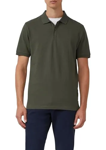 s.Oliver Poloshirt Big Size – Olive - Bequemes Poloshirt in 4XL aus 100% Baumwolle, ideal für lässige Outfits. Pflegeleicht und mit Kentkragen für einen stilvollen Look.