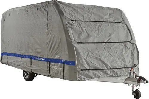 HINDERMANN Fahrzeughülle Wintertime für Caravan 630 cm - Caravan-Zubehör mit atmungsaktiver, reißfester 3-lagiger Hülle. Ideal zum Schutz vor Witterungseinflüssen und kostengünstiger als ein Unterstand.