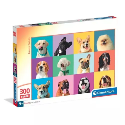 CLE puzzle 300 SuperKolor Funny Faces 21739 Clementoni 8005125217397