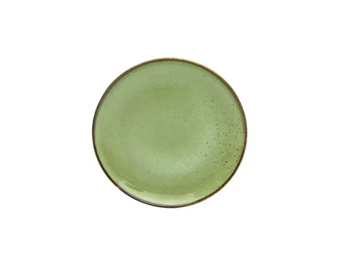 Dessertteller NATURE COLLECTIO DH 21x3 cm grün