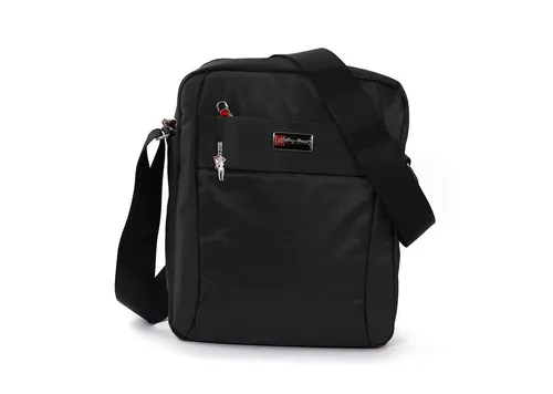 BAG STREET Umhängetasche - Modische Tasche für Damen und Herren - Umhängetasche in Schwarz, aus robustem Polyester, ideal für den täglichen Gebrauch mit praktischen Maßen von 22x8x27cm.