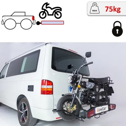 Motorradträger für Anhängerkupplung TowCar Balance