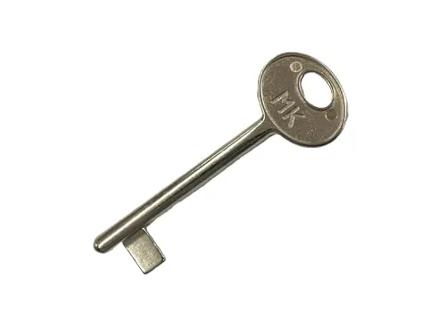 effedielle Passsartout Schlüssel für Patentürschlösser der Marke AGB für den Innenbereich, vernickelte Oberfläche, öffnet alle Schlösser der Serie Centro und der Serie Patent alter Typ AGB