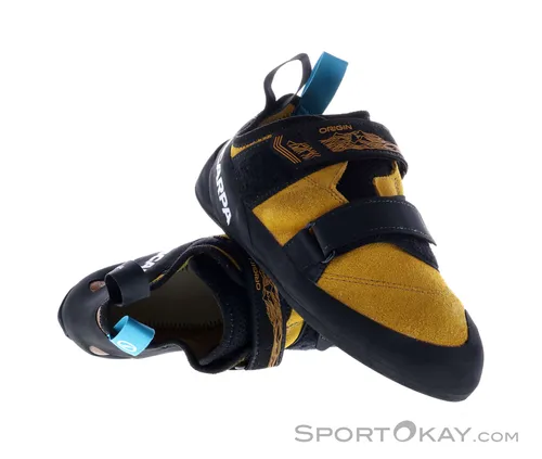 Scarpa Origin Herren Kletterschuhe - Gelb - Größe 41 - Kletterschuhe für Herren, ideal für Einsteiger und erfahrene Kletterer, mit optimaler Passform und hervorragendem Grip für maximale Sicherheit.