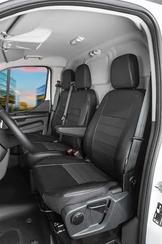 WALSER Premium Autositzbezug für VW Crafter 2006-2016 - Maßgeschneiderte Sitzbezüge für VW Crafter, schützen vor Flecken und Abnutzung, TÜV Rheinland geprüft für Sicherheit und Komfort.