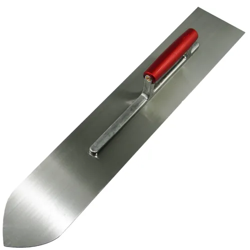 Bodenlegerkelle spitzförmig Estrichkelle 295 x 90mm Steinholzglätte Glättekelle