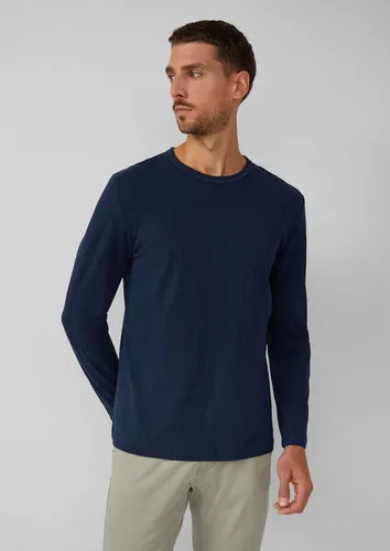 s.Oliver Herren Longsleeve XXXL blau - Herren-Shirts, klassischer Longsleeve aus 100% Baumwolle, angenehm weich und pflegeleicht, ideal für lässige Outfits.