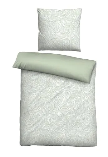 biberna Lyocell Bettwäsche 0474495 STRUDEL in Salbei in grün von biberna