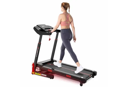 CITYSPORTS Laufband Laufband für zu Hause, Elektrischer Winkellift 15 St. mit Bosch motor, Mit Puls Max Tragfähigkeit 200kg, 2200W Motor Walking-Jogging-Pad