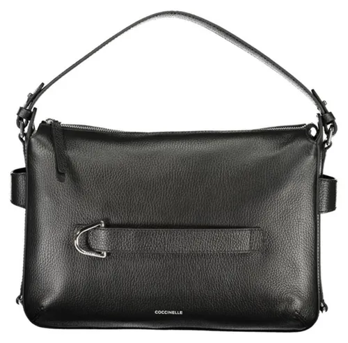 COCCINELLE Damen Handtasche Schwarz - Elegante schwarze Handtasche aus 100% hochwertigem Leder, ideal für den täglichen Gebrauch. Stilvoll und praktisch zugleich, perfekt für jede Gelegenheit.