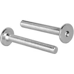 Prima-Online Schraube Flachkopfschrauben Möbelschrauben Möbelverbinder M6 ISK 4mm Typ KF 45 mm