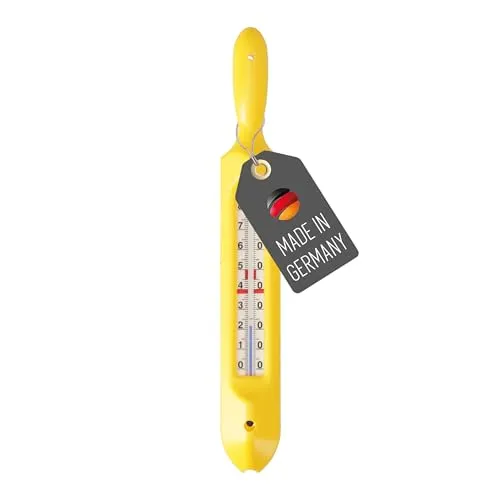 Lantelme Kälbertränke Thermometer Temperatur Analog bis 80°C mit Markierungen | Kalb Tränkethermometer Kunststoff 24cm x 3,3cm | Temperaturmessung Kälber Kälbermilch für Viehzucht Landwirtschaft