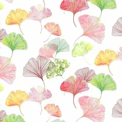 Home Fashion, Ginkgo, Lunch-Servietten aufgefaltetes Maß 33 cm x 33 cm, im Viertelfalz, 20 Stück pro Pack