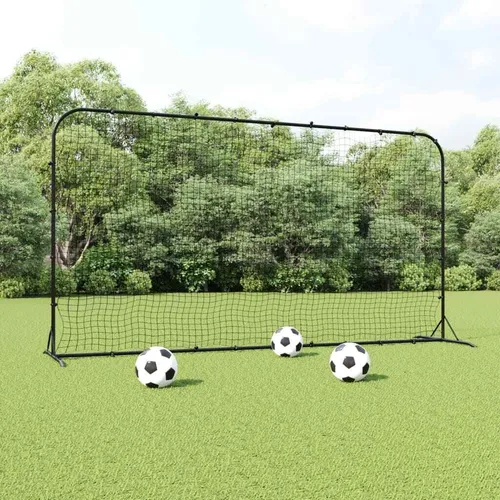 vidaXL Fußball Rebounder mit Stahlrahmen - Fußballtore für effektives Training, langlebiges HDPE-Material und elastisches Design für realistische Rebounds.