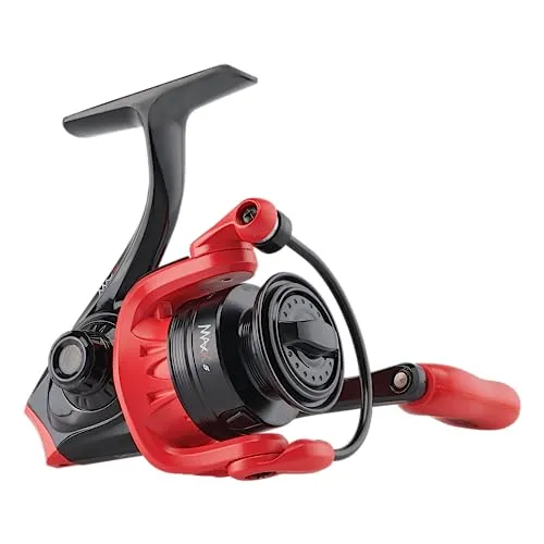 Abu Garcia Max X 40 Spinnrolle - Angelrolle für Süßwasserangeln mit Frontbremse, 3+1 Kugellager und schnellem Schnureinzug von 74cm. Ideal für präzises Angeln.