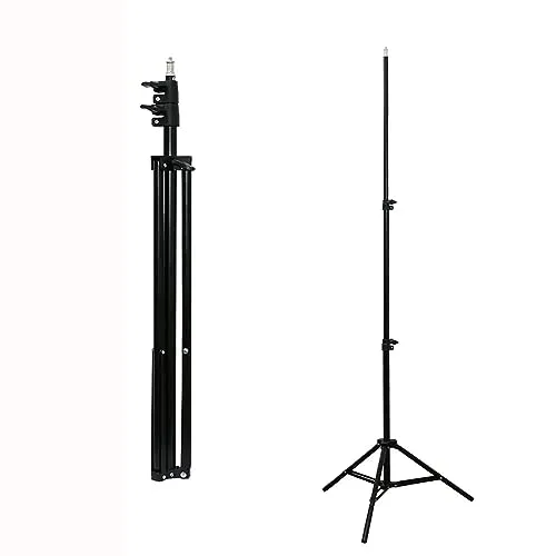 Produktbild TronicXL 210cm Hohes Stativ Tripod für Kamera Licht Actioncam Webcam Ständer Halterung Tripod 1/4