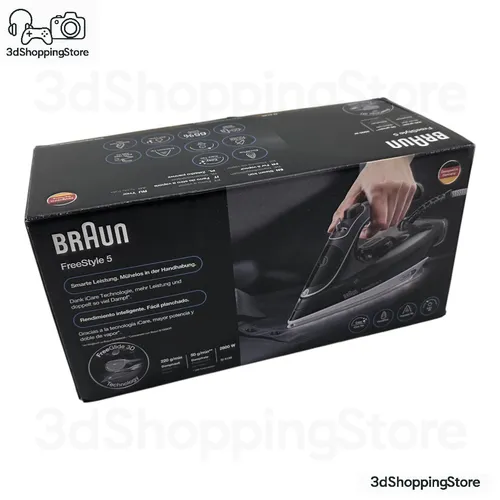 Braun FreeStyle 5 Dampfbügeleisen SI 5188 BK in schwarz von Braun
