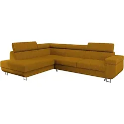 Mirjan24 Ecksofa, Braun, L-Form mit Schlaffunktion in braun von Mirjan24