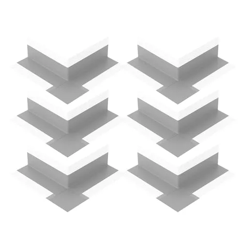 Isolbau Außenecke P2 Grau - 6 Stück - Wasserdichtes Eck-Dichtband für Sanitär, Dusche, Bad, Fliesen, Balkon Eckabdichtung Dichtecke Abdichtung für Innen- & Außenbereich