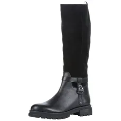 MARCO TOZZI FEEL Blockabsatz Stiefel 2-25603-43 schwarz 36 EU - Elegante Stiefel aus Leder mit 4 cm Blockabsatz und FEEL Dämpfung für hohen Tragekomfort. Ideal für stilvolle Outfits und den täglichen Einsatz.