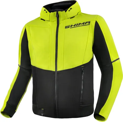SHIMA Unisex Daybreaker Jacke, Herren-Fluo, XXL - Schutzjacke mit Wabenstruktur-Protektoren für optimale Belüftung an heißen Tagen, ideal für Motorradfahrer. Reflektierende Einsätze erhöhen die Sichtbarkeit bei Nacht.