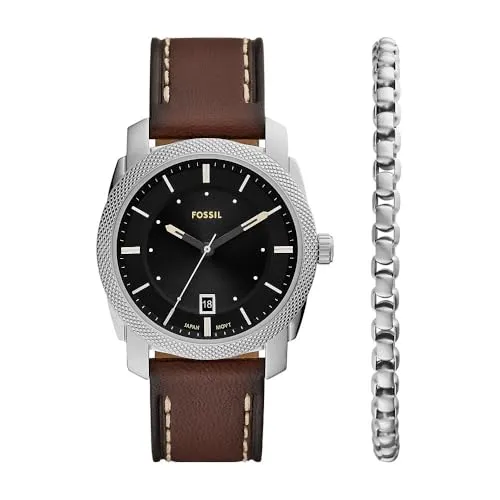 Fossil Herren Analog Quarz Uhr FS6081SET in braun von Fossil