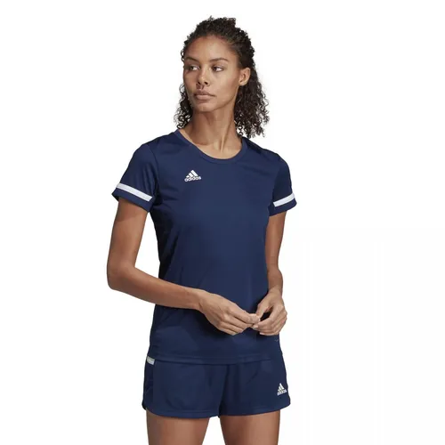 Adidas T19 SS JSY WS Damentrikot Dunkelblau / Weiß