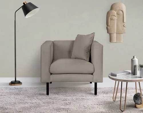 Home affaire Sessel Lillibeth Cocktailsessel, Loungesessel, Maße B/T/H: 90/74/83 cm, Zierkissen als Wendekissen 45x45 cm, in Samtoptik oder Cord