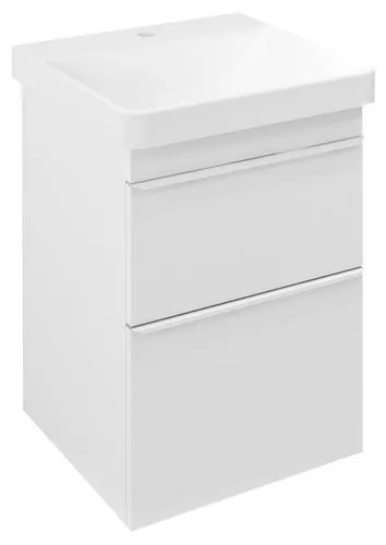 Sapho SITIA Unterschrank 46,4x70x44,2cm mit Soft Close - Praktischer Unterschrank von SAPHO in Weiß matt, ausgestattet mit zwei Schubladen und Soft Close Funktion für leises Schließen. Ideal für eine stilvolle Badezimmergestaltung.