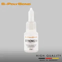 S-Polybond Sekundenkleber EXTREM STARK (1x mittelflüssig) - Klebstoffe für Zahntechnik und Modellbau, ideal für präzise Verbindungen mit schnellem Aushärten und vielseitiger Anwendung auf verschiedenen Materialien.