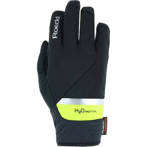 Roeckl Ranten 2 Waterproof Handschuhe lang - Schwarz/Fluo Gelb - Fahrradbekleidung mit wasserdichter Technologie für optimalen Schutz bei jedem Wetter und hervorragendem Grip.