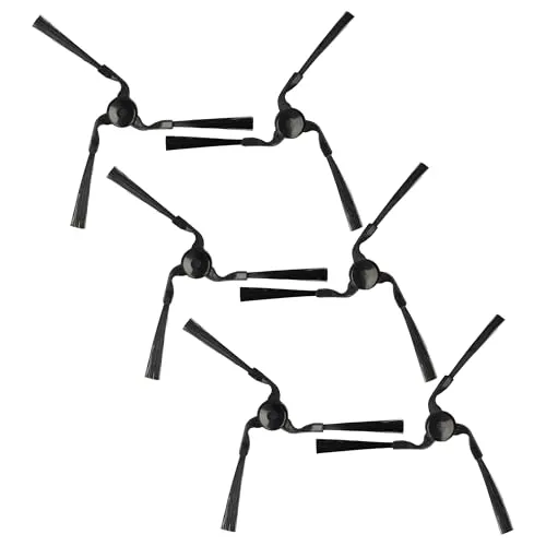 vhbw 6X Seitenbürste Ersatz für Miele 9724010, RX1-SB, RX-SB2 für Saugroboter - Reinigungsbürsten Set, Links/rechts, schwarz