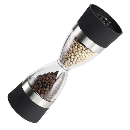 In 1 Pfeffer-salzmühle Salzmühle Und Pfeffermühle Gewürzmühle Salz Manuell Pfeffermühle Salzmühle Mit Verstellbarem Keramikmahlwerk Manuelle Pfeffermühlen Für Salz, Pfeffer, Gewürze, Chili 2