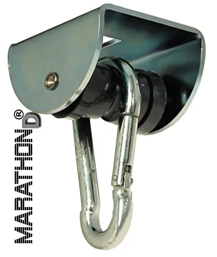 MARATHON Rollengelenk als Durchsteckmontage - lautloser und wartungsfreier Schaukelhaken und Schaukelgelenk mit Kugellager für Hängesessel, Schaukeln und Hängematten