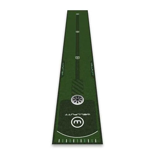 WELLPUTT - Puttingmatte Golftraining - 240cm Essential