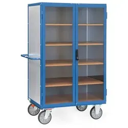 Fetra Etagenwagen Kastenwagen 5792 - 5 Etagen, Tragkraft 750kg - Robuster Kastenwagen mit 5 Etagen und variablen Einlegeböden für optimale Lagerung. Ideal für Werkstätten, Made in Germany und mit TOTALSTOP Zentralbremse für maximale Sicherheit.