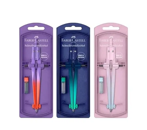 Schnellverstellzirkel Stream Flow Edition Faber-Castell (Sortiment 3 Farben)