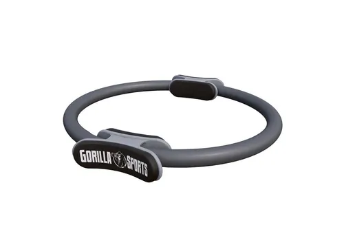 GORILLA SPORTS Pilates-Ring Ø 36cm, Doppelgriff, Übungen + Tasche, Superleichter, Pilates Circle