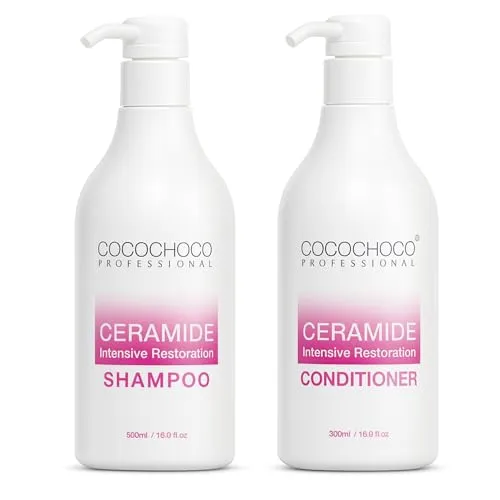 Produktbild COCOCHOCO Satz Ceramide Shampoo & Haarkur für trockene und brüchige Haare 2x 500ml