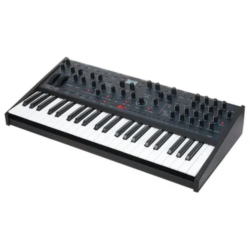 Oberheim TEO-5 Synthesizer - 5-stimmiger polyphoner Analog Synthesizer mit halbgewichteter Fatar-Tastatur und vielseitigen Oszillatoren für kreative Klanggestaltung.